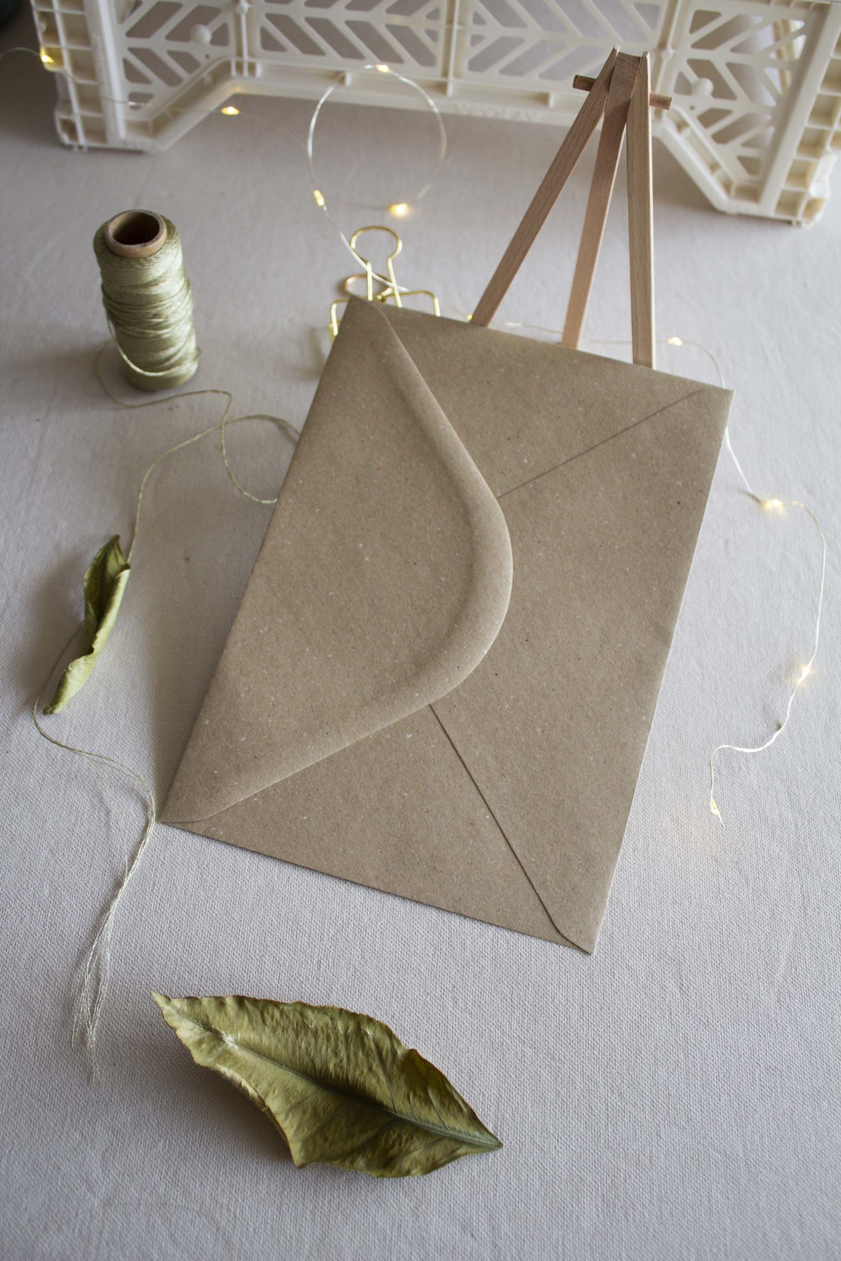 Enveloppes de papier recyclé