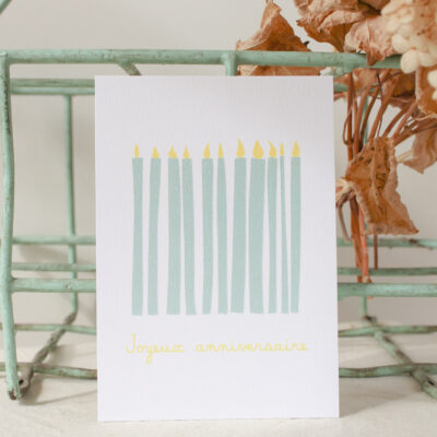 carte-joyeuxanniversaire-bougies-vert-laelierdesorg